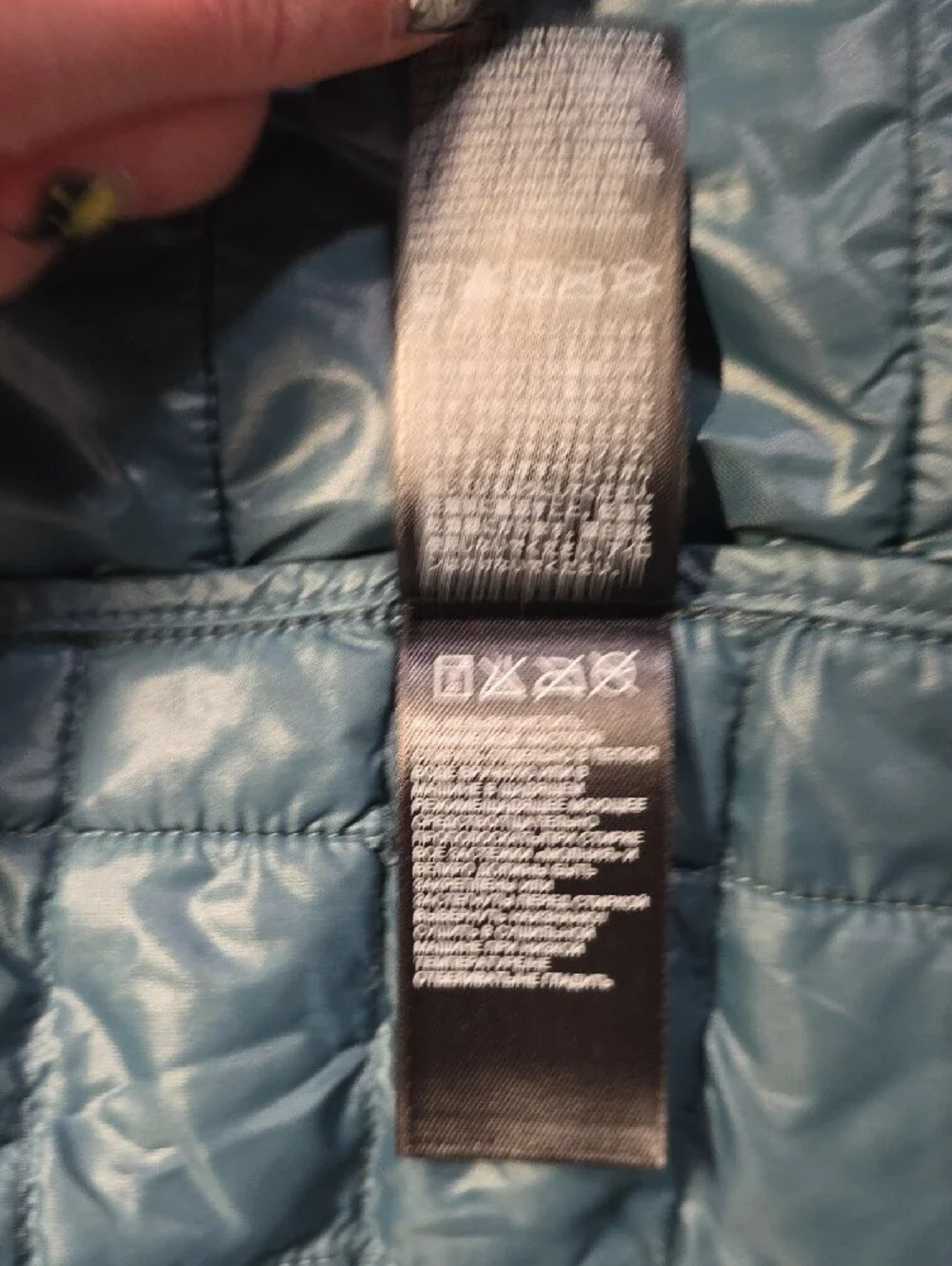 The North Face Men's Teal Lightweight Quilted Jacket - Med